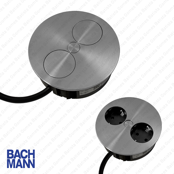 Tomada el�trica de embutir horizontal